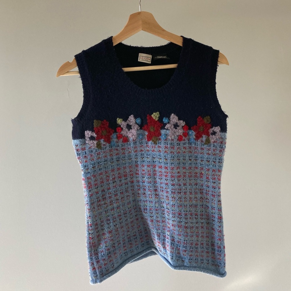 Floral Knit Sweater Top